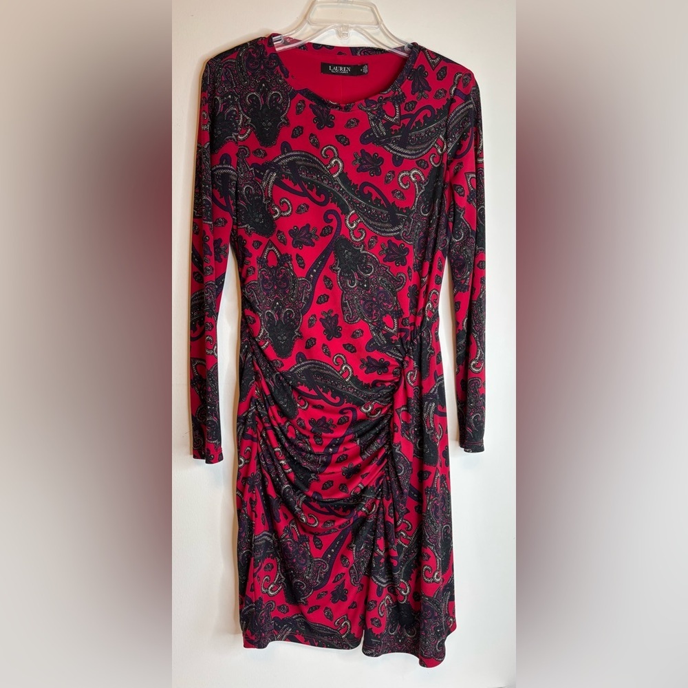 LAUREN RALPH LAUREN PAISLEY DRESS